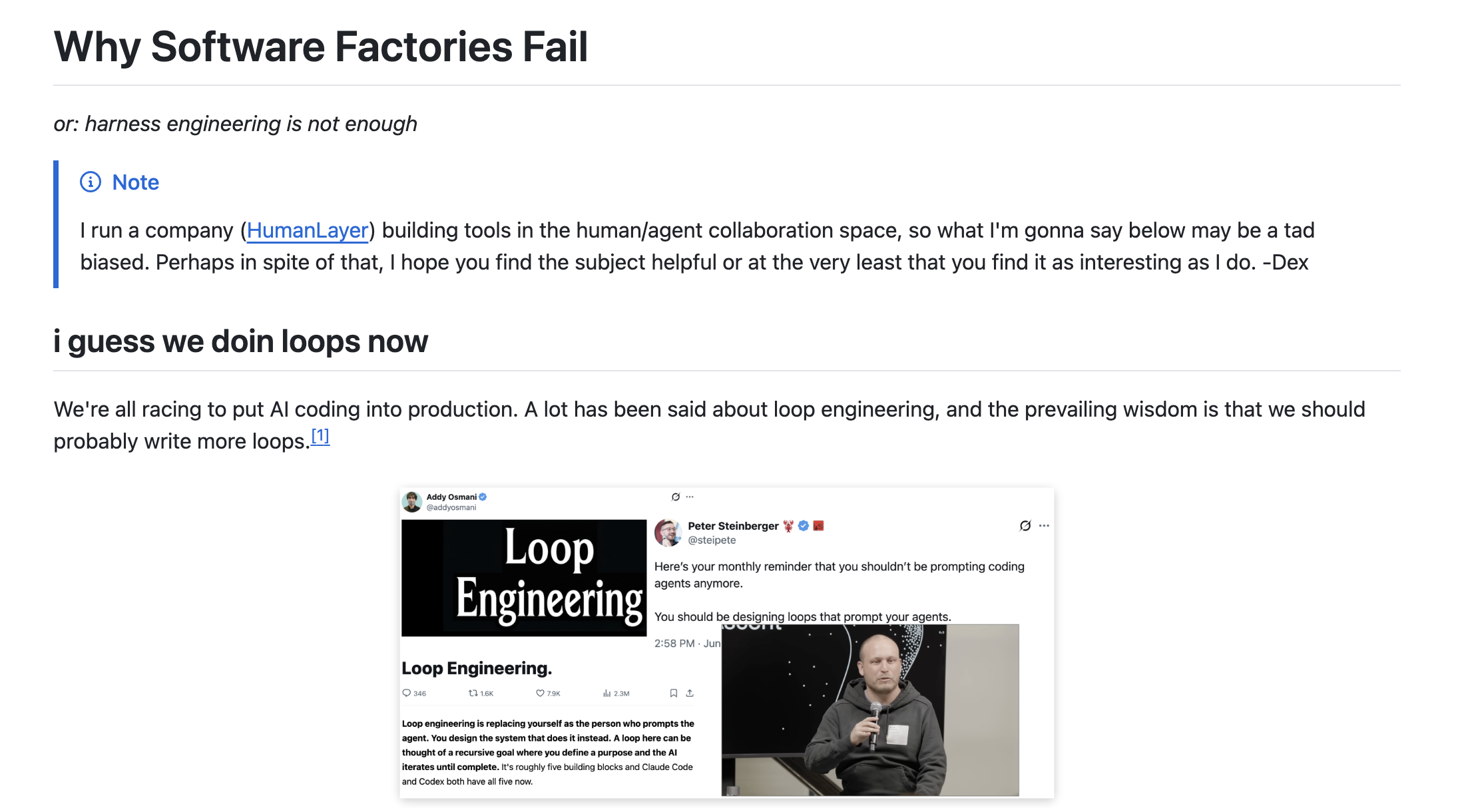 Why Software Factories Fail on GitHub